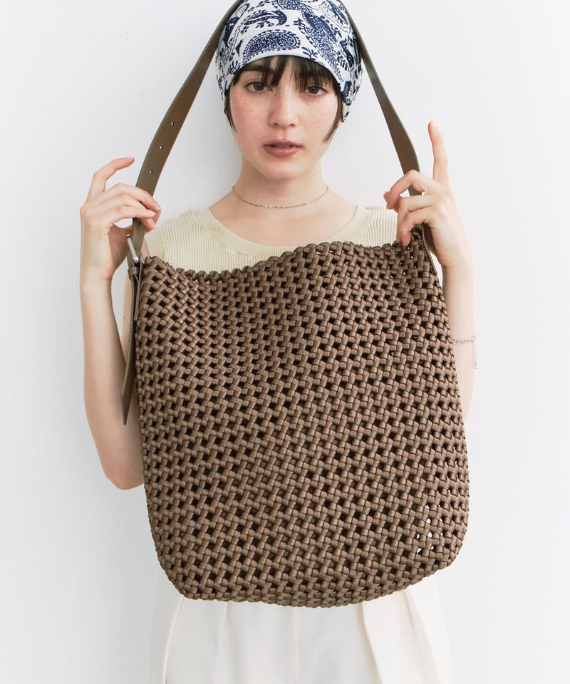 ONE HANDLE MESH BAG / 2color | JISTORY