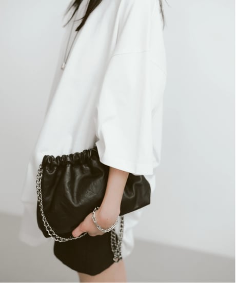 CHAIN SHOULDER WRINKLE BAG