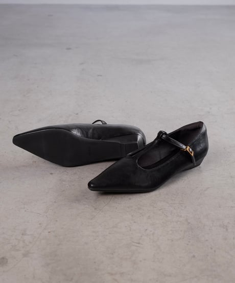 T-STRAP LOW HEEL SHOES