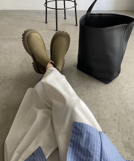 LEATHER CHELSEA BOOTS / 3color
