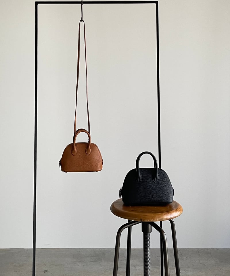 LEATHER MINI BOSTON BAG | JISTORY
