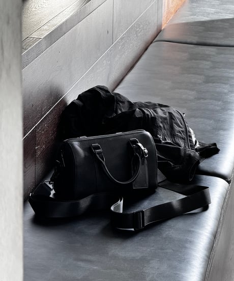 2WAY LEATHER MIDDLE BOSTON BAG