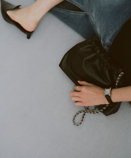 CHAIN SHOULDER WRINKLE BAG