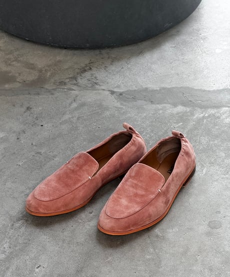 SUEDE LEATHER VAMP LOAFERS / 4color