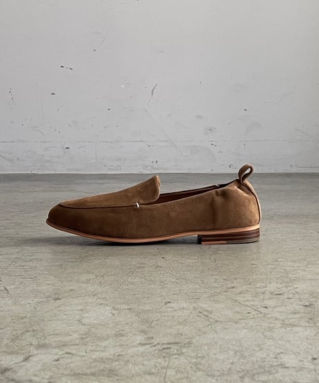 SUEDE LEATHER VAMP LOAFERS / 4color