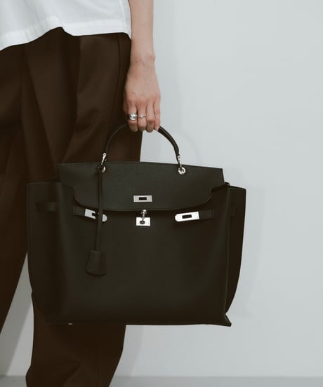SQUARE BELT HANDLE BAG / 3color　＜送料無料＞
