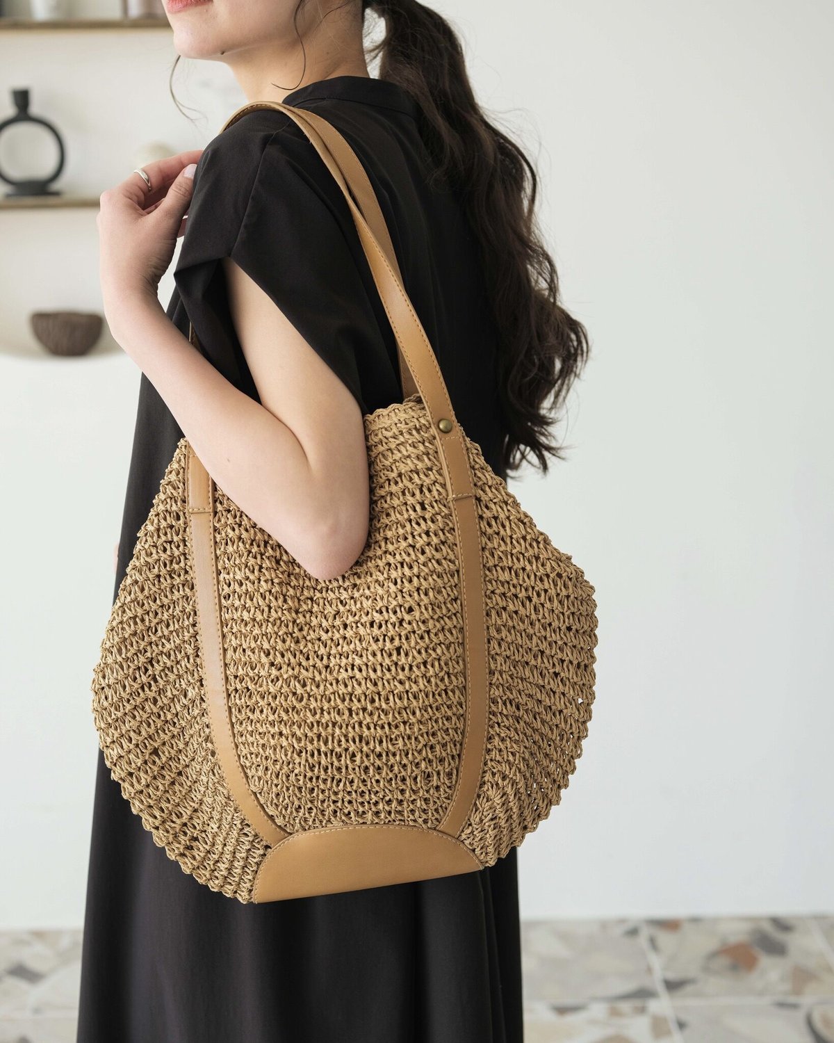 稀少☆50's Straw Bag 50年代 ストローハンドバッグ 稀少☆50's Straw Bag 50年代 ストローハンドバッグ 50's Straw