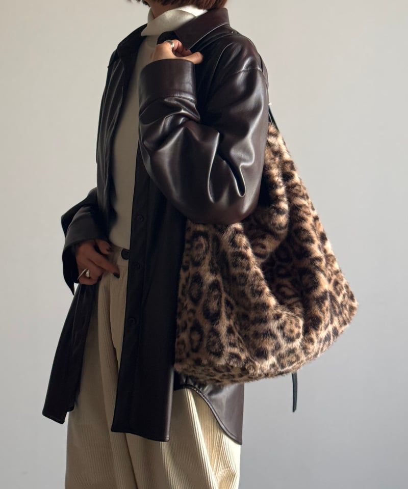 布袋 ECO FUR LEOPARD BAG | JISTORY