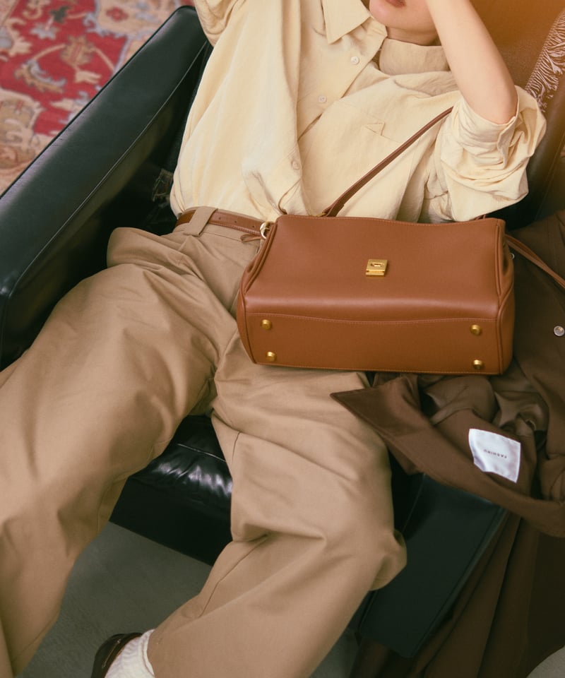 jistory フラップバッグ GRAIN LEATHER FLAP BAG / 2color | JISTORY