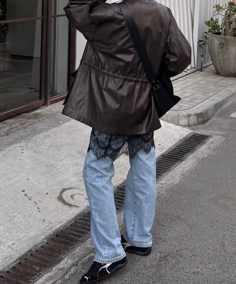 2WAY SUEDE SQUARE BAG