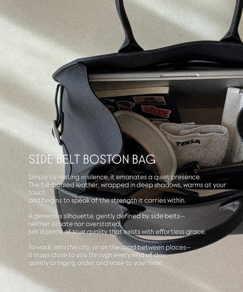 SIDE BELT BOSTON BAG / 5color ＜送料無料＞ | JISTORY