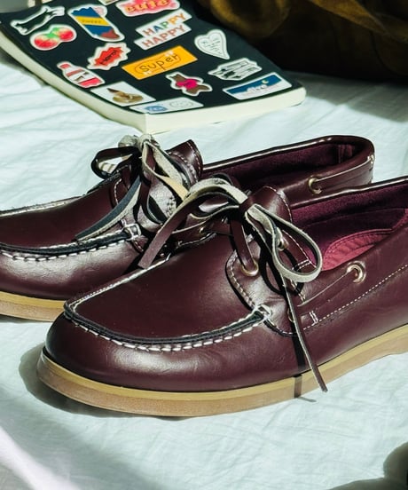 LEATHER  LACE DECK SHOES