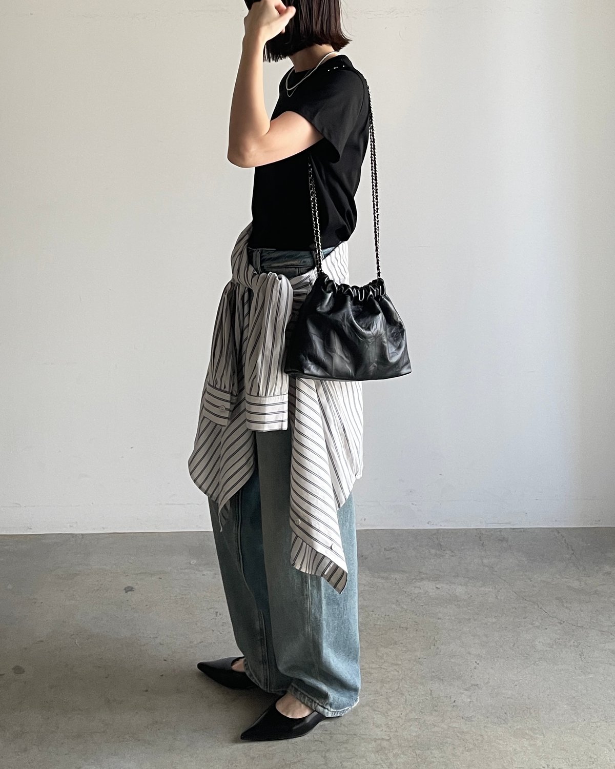 ⭐︎JISTORY CHAIN SHOULDER WRINKLE BAG CHAIN SHOULDER WRINKLE BAG | JISTORY