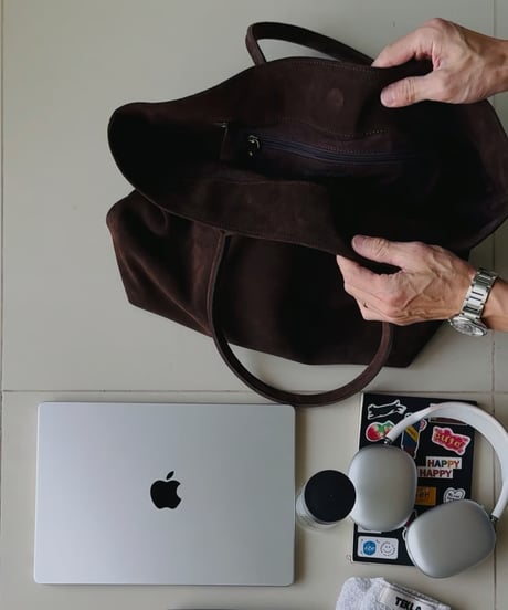 【予約販売】SUEDE LEATHER BIG TOTE