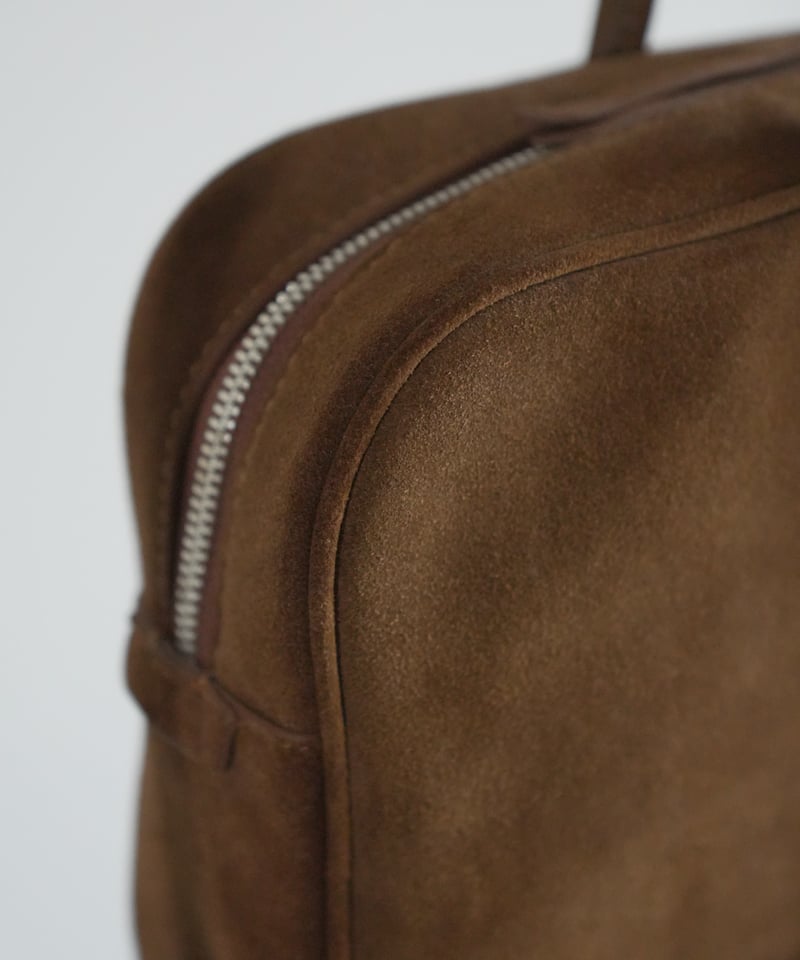 SUEDE SHOULDER BOSTON BAG | JISTORY