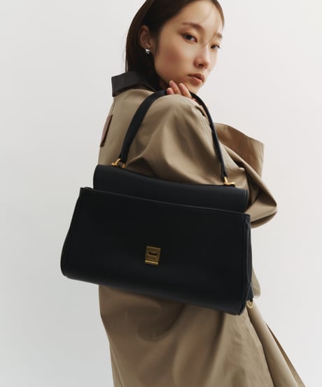 GRAIN LEATHER FLAP BAG / 2color