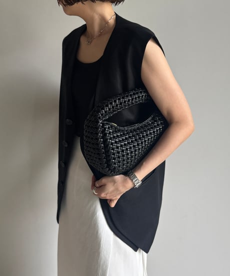 WEAVE HANDLE BAG / 2color