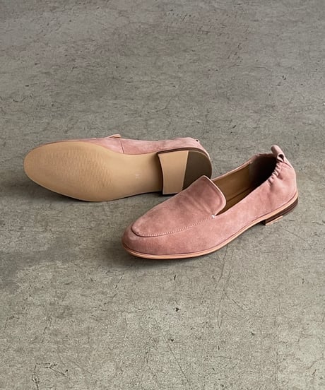 SUEDE LEATHER VAMP LOAFERS / 4color