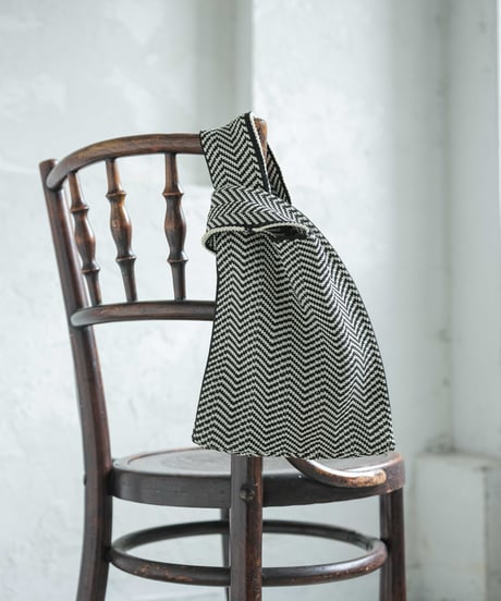 HERRINGBONE KNIT MINI BAG / 2color