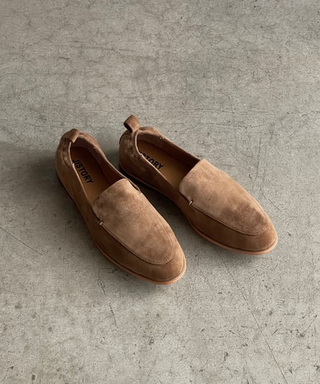 SUEDE LEATHER VAMP LOAFERS / 4color