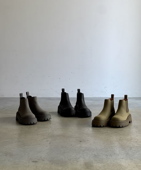 LEATHER CHELSEA BOOTS / 3color