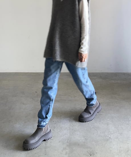 LEATHER CHELSEA BOOTS / 3color
