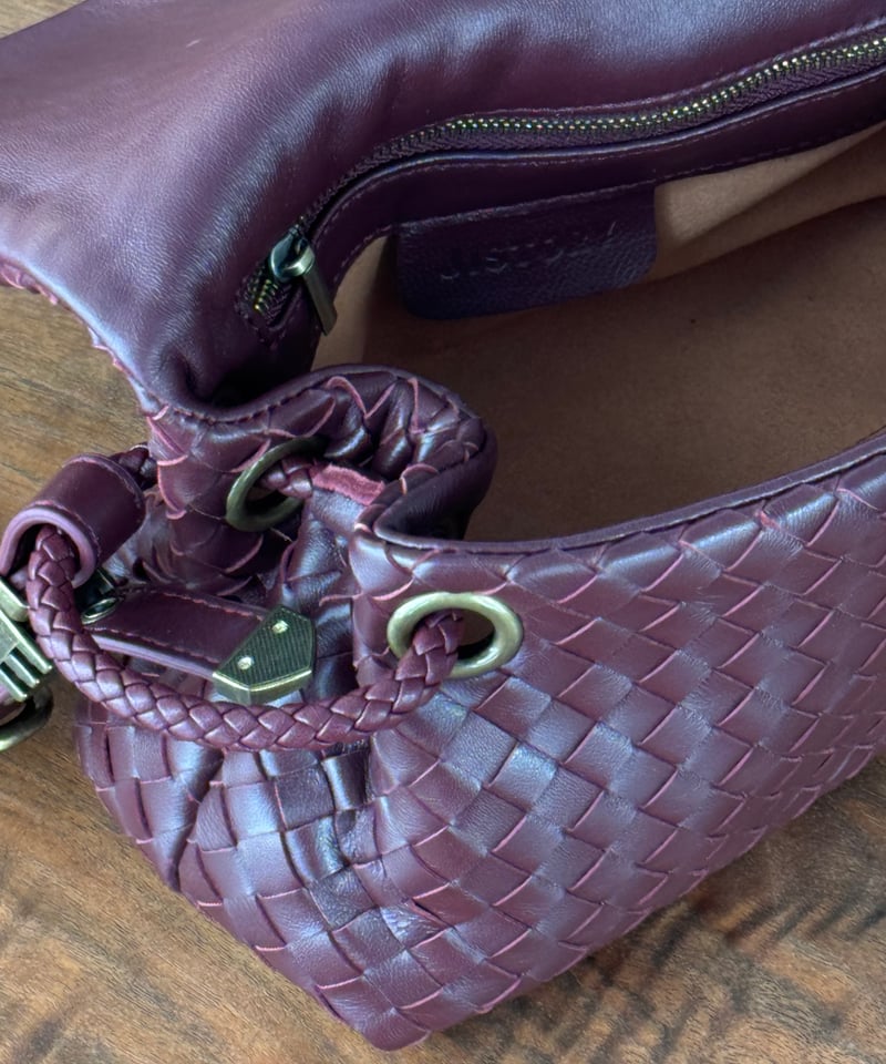 2WAY MINI LEATHER MESH BAG / 3color | JISTORY