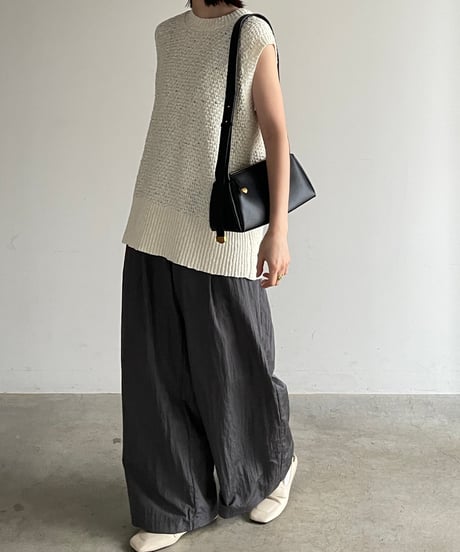 LEATHER ONE SHOULDER BAG/2color