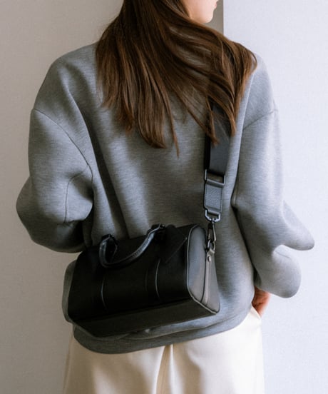 2WAY LEATHER MIDDLE BOSTON BAG