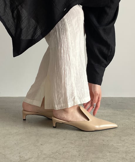 POINTED TOE MULE / 3color