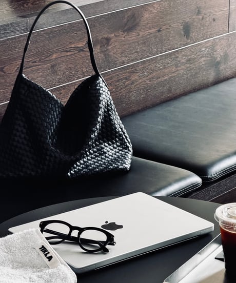 SYNTHETIC LEATHER MESH SHOULDER BAG / 3color