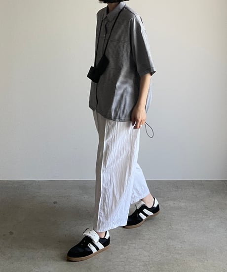 FLIP TONGUE LEATHER SNEAKERS / 2color