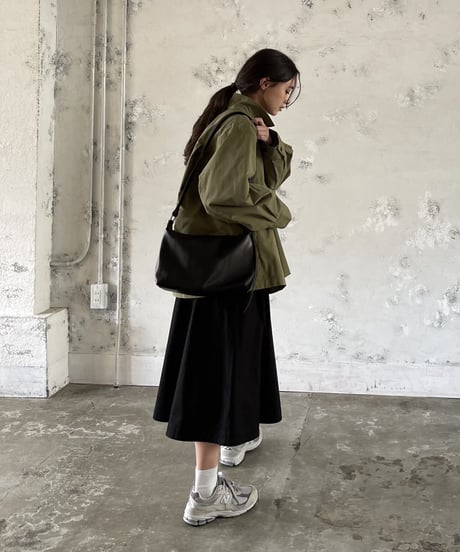 LEATHER SQUARE  SHOULDER / 2color