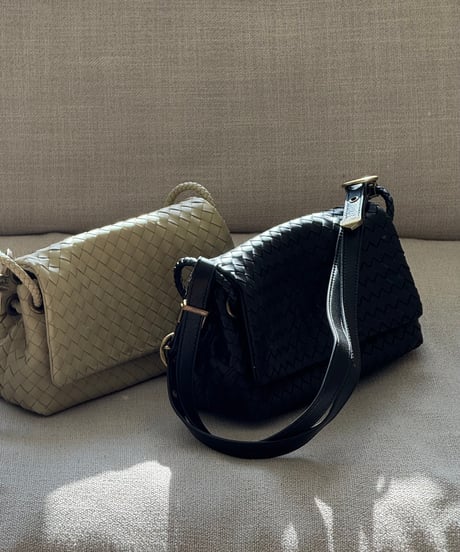 2WAY MINI LEATHER MESH BAG / 3color
