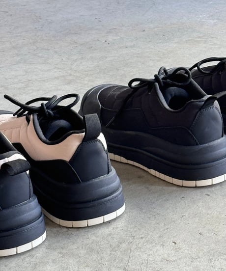QUILTING PLATFORM SNEAKER/ 2color