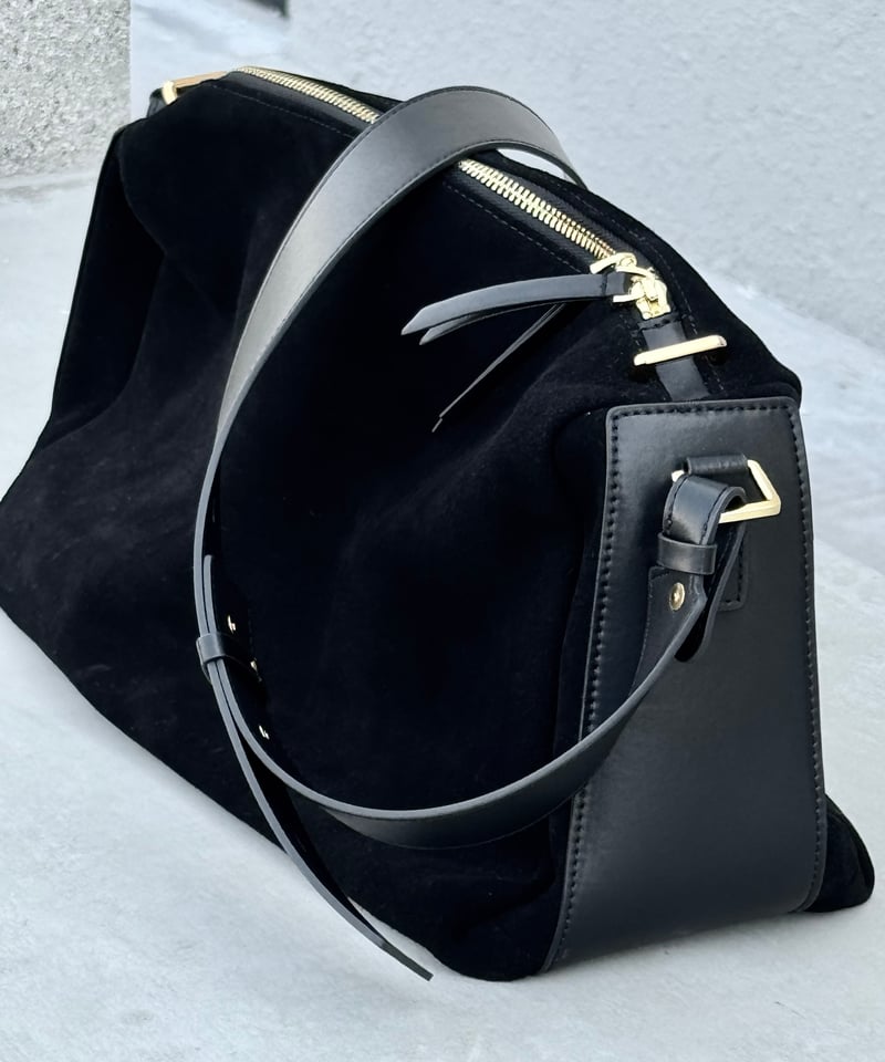 2WAY SUEDE SQUARE BAG | JISTORY