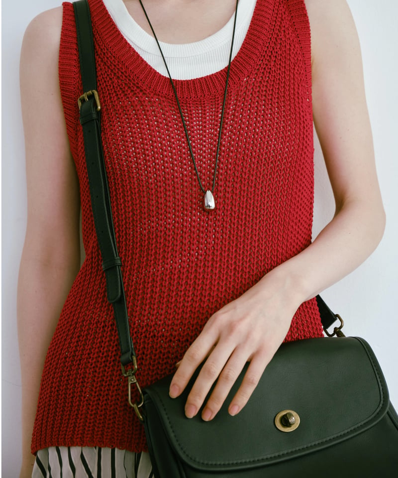 しゃん YONFA square shoulder bag TURN LOCK SQUARE SHOULDER BAG | JISTORY