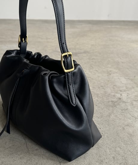 2WAY SOFT LEATHER  ROUND BAG