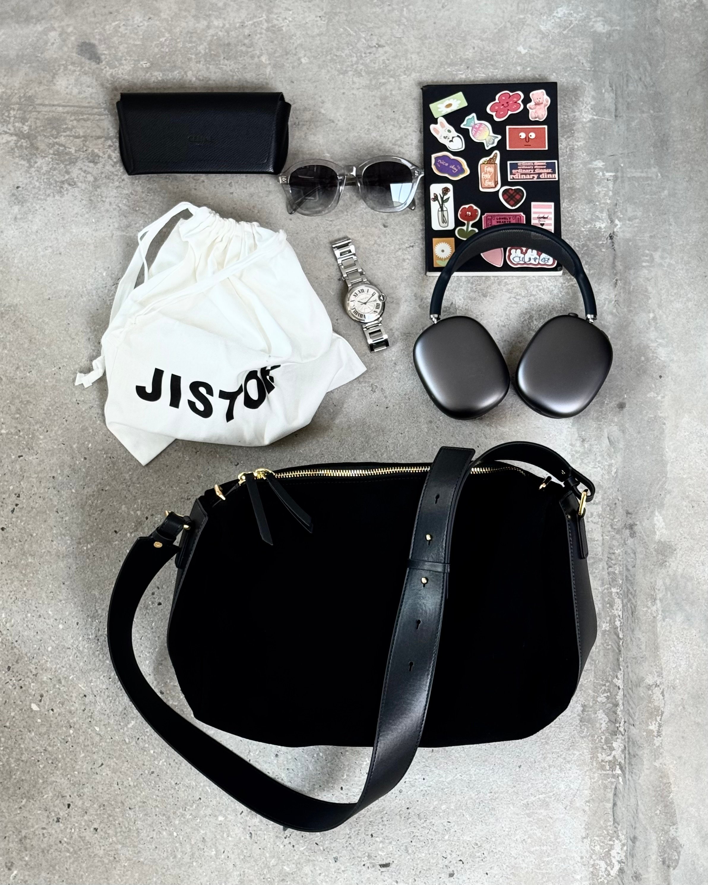 2WAY SUEDE SQUARE BAG | JISTORY