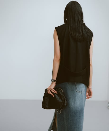 CHAIN SHOULDER WRINKLE BAG