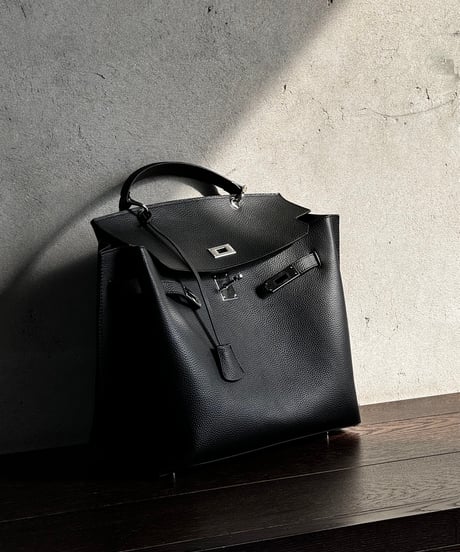 SQUARE BELT HANDLE BAG / 3color　＜送料無料＞