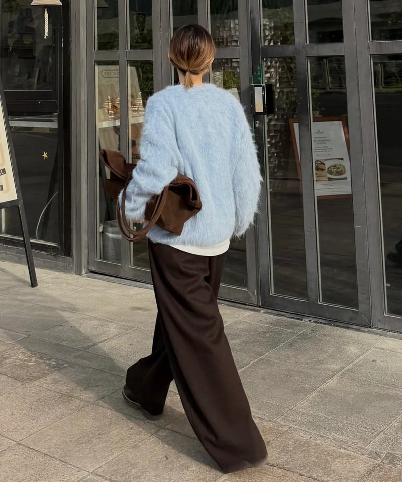 SUEDE LEATHER BIG TOTE | JISTORY