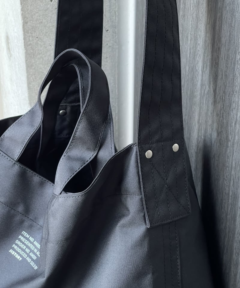 JISTORY 黒 トートバッグ 2WAY SHOULDER TOTE BAG / 2color | JISTORY
