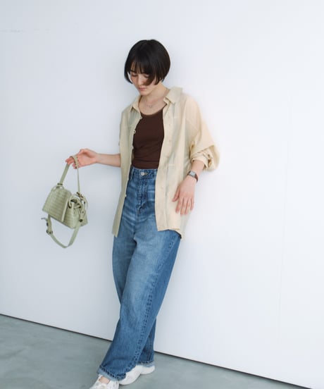 2WAY MINI LEATHER MESH BAG / 3color