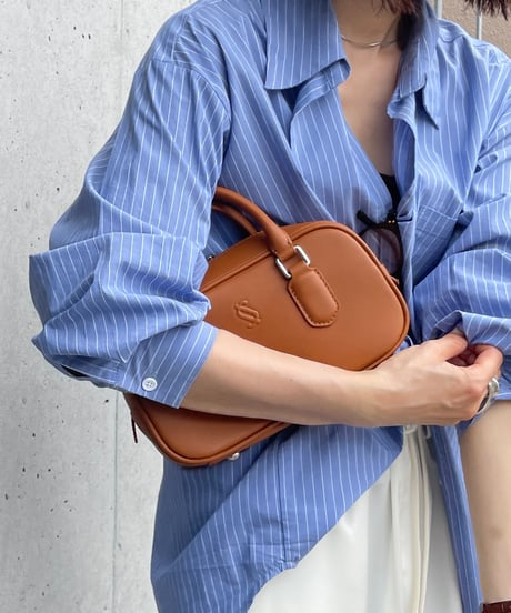 EMBOSS LOGO MINI BOSTON BAG / 2color