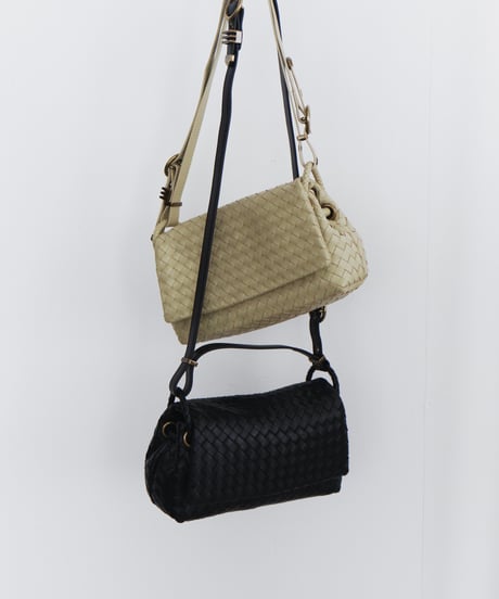 2WAY MINI LEATHER MESH BAG / 3color
