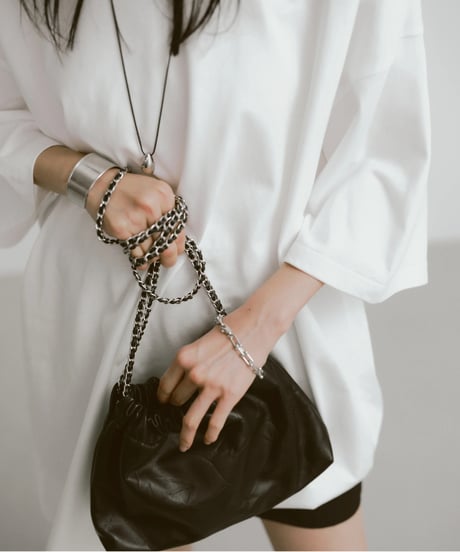 CHAIN SHOULDER WRINKLE BAG