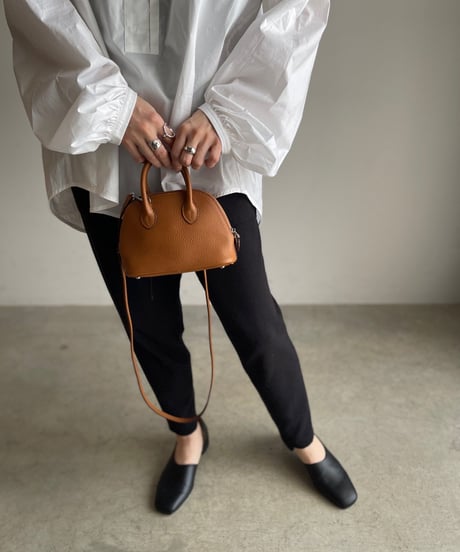 LEATHER MINI BOSTON BAG