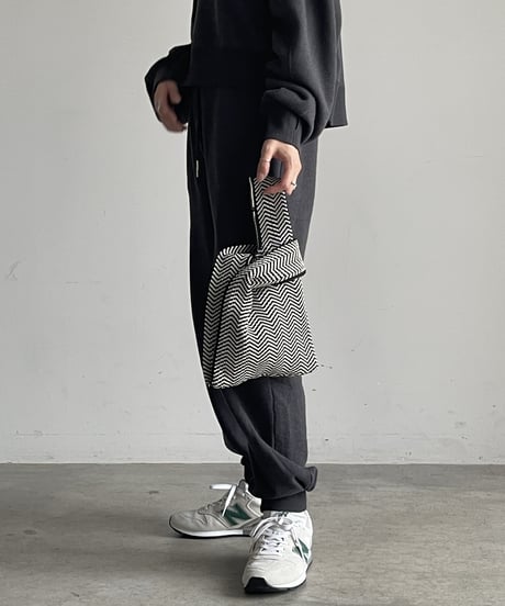 HERRINGBONE KNIT MINI BAG / 2color