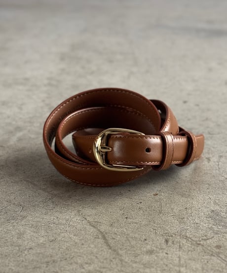 SLIM LEATHER  BELT / 2color